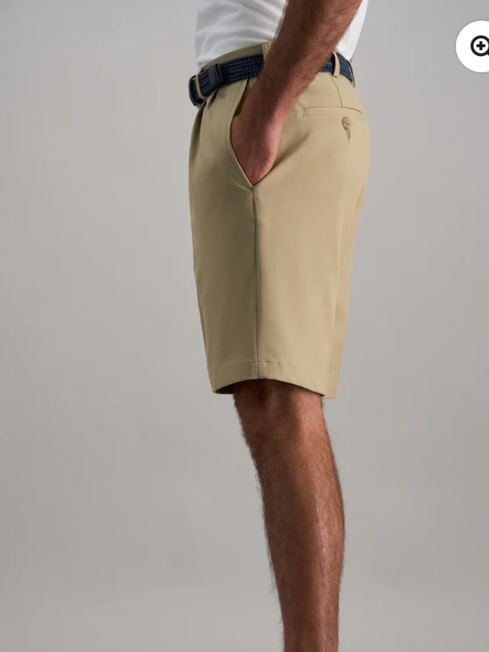 Haggar NEW Men's Cool 18 Pro Shorts Straight Fit Pleat Front Sz 48 Big And Tall - Picture 4 of 12